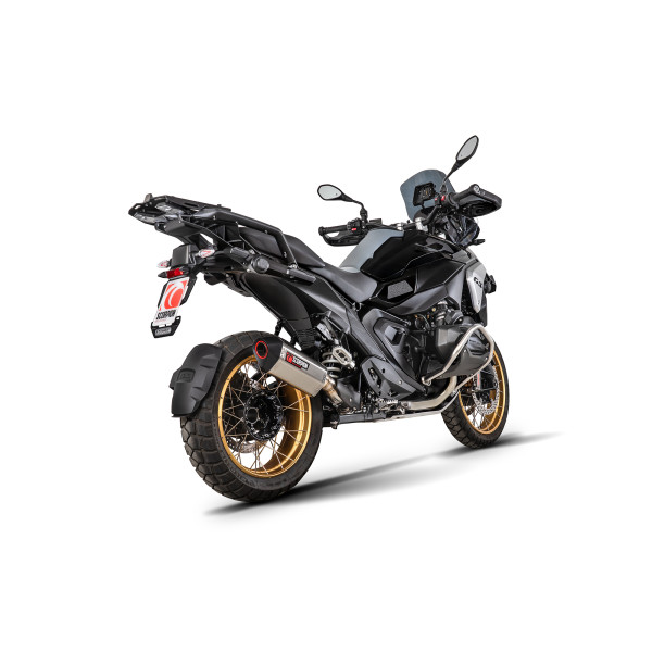 Scorpion Exhaust BMW R 1300 GS/GSA (Euro 5+) 2023 - 2025 Serket Parallel Slip-on Brushed Stainless Steel Sleeve